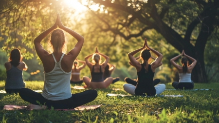 Im Rahmen eines Yoga-Kurses verband der TV 1875 e.V. aus Paderborn jetzt gezielte Bewegung mit bewussten Entspannungsmomenten.© Adobe.stock.com - augieloinne 